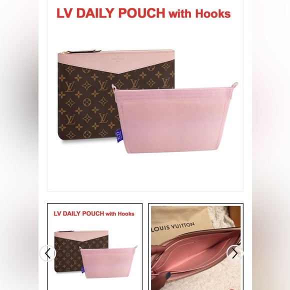 ❌SOLD❌Louis Vuitton Daily Pouch Monogram Rose Ballerine - Picture 15 of 16